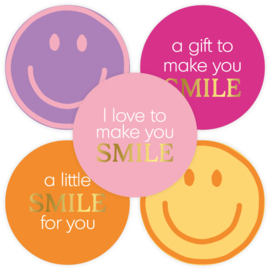 Stickers | Felicitatie | A gift to make you smile | 10 stuks