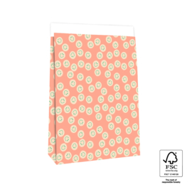 Blokbodemzak XXL | Smileys orange