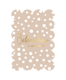 Wenskaart | Beterschap | Beterschap en veel liefs!