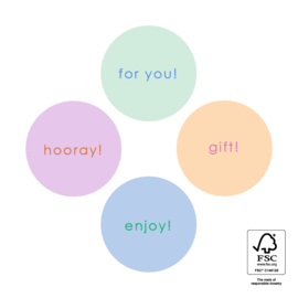 Stickers | Hooray! | 12 stuks