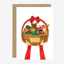 Kerstkaart | Christmas basket