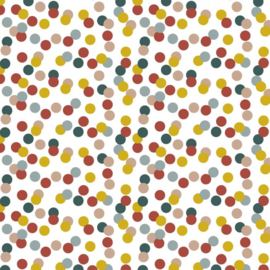 Tissuepapier | Multi dots gekleurd | 5 stuks