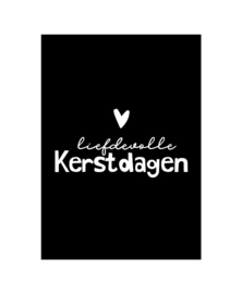 Kerstkaart | Liefdevolle kerstdagen