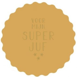 Stickers | Voor mijn super juf | 10 stuks