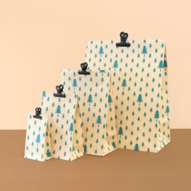 Blokbodemzak XXS | Kerstboompjes beige