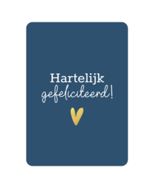 Ansichtkaart | Verjaardag | Hartelijk gefeliciteerd!