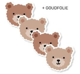 Stickers | Geboorte | Beertjes | 10 stuks