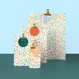 Blokbodemzak L | Small confetti