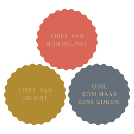 Stickers | Liefs van de sint | 12 stuks