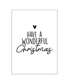 Kerstkaart | Have a wonderful christmas