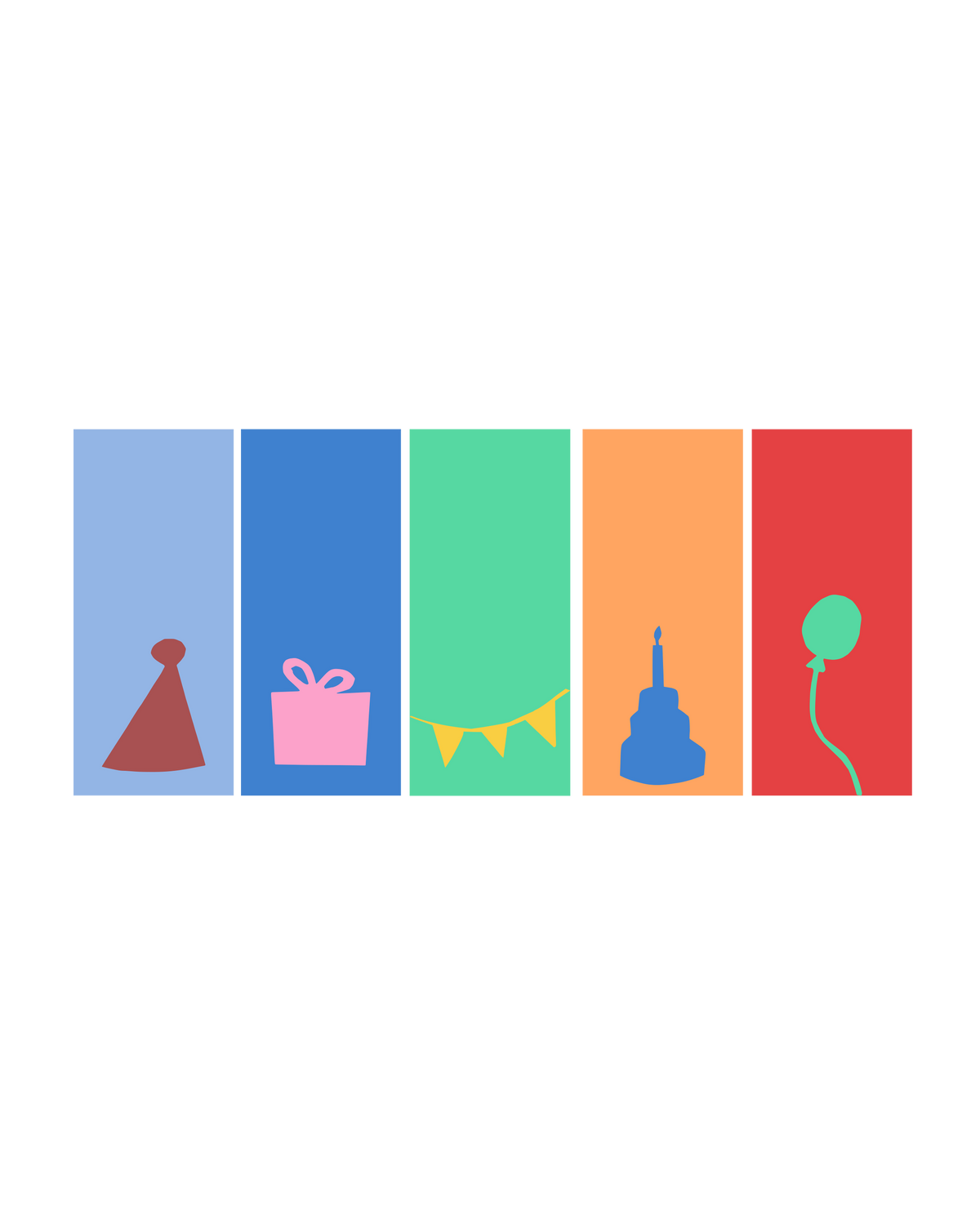 Stickers | Labels | Feestpret! | 10 stuks