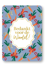 Wenskaart | Sint | Bedankt voor de wortel