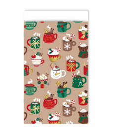 Stickers | kerstmokken | 14 stuks