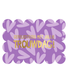 Wenskaart | Huwelijk | Gefeliciteerd met jullie trouwdag!