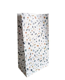 Blokbodemzak M | Terrazzo blauw