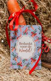 Wenskaart | Sint | Bedankt voor de wortel