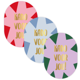 Stickers | Felicitatie | Kado voor jou! | 12 stuks