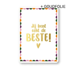 Wenskaart | Liefde | Jij bent echt de beste!