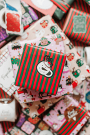 Stickers | kerstmokken | 14 stuks