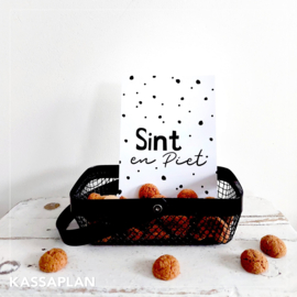 Kadokaart | Sint en piet wit