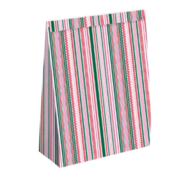 Blokbodemzak XXL | Colorful ribbons | 27 x 15 x 36 cm