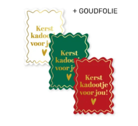Stickers | Kerstkadootje voor jou! | 12 stuks