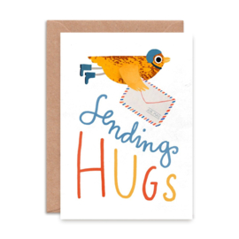 Wenskaart | sending hugs