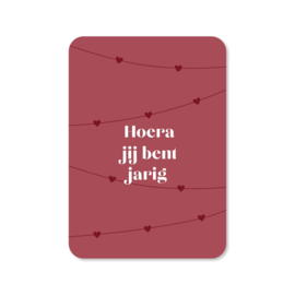 Wenskaart | Felicitatie | Hoera jij bent jarig