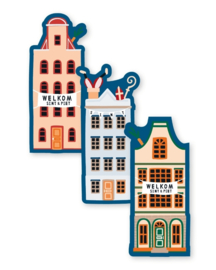 Stickers | Sint en piet huisjes | 12 stuks