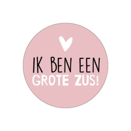 Stickers | Ik ben een grote zus! | 10 stuks