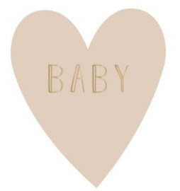 Stickers | baby roze | 5 stuks