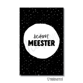 Kadokaart | Bedankt meester