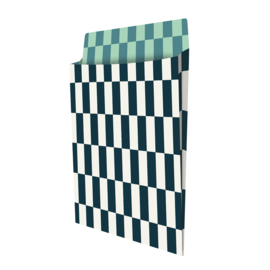 Tijdschriftenzak | Colorblocking duotone blauw