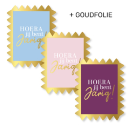 Stickers | Verjaardag | Hoera jij bent jarig! | 12 stuks