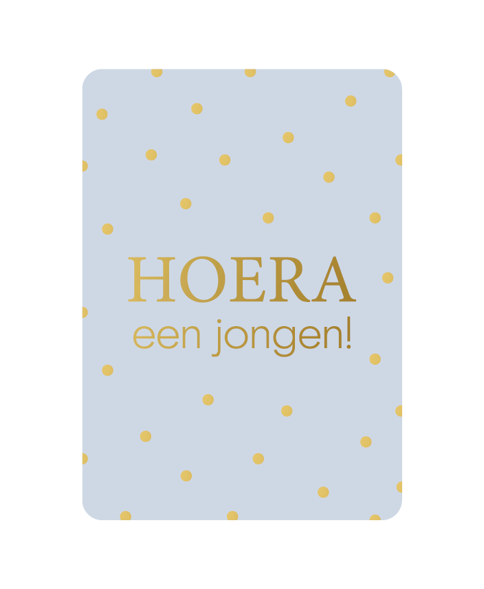 Kadokaart | Hoera een jongen!