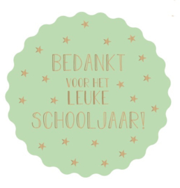 Stickers | Bedankt voor het leuke schooljaar | 5 stuks