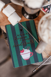 Wenskaart | Kerst | Jij bent de slagroom op mijn chocolademelk!