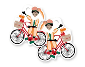 PRE ORDER Cadeaulabel | Piet op de fiets
