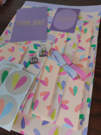 Inpakset | Duo hearts pastel