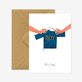 Wenskaart | It's a boy