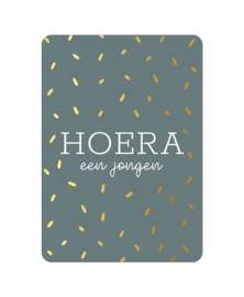 Ansichtkaart | Geboorte | Hoera een jongen!