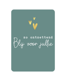 Ansichtkaart | Geboorte | Zo blij voor jullie!