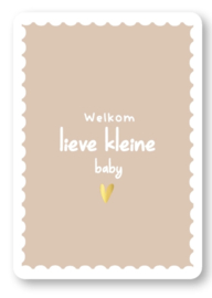 Wenskaart | Geboorte | Welkom lieve kleine baby