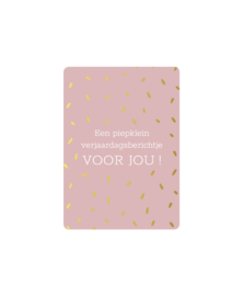 Kadokaart | Een piepklein verjaardagsberichtje