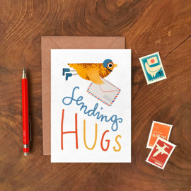 Wenskaart | sending hugs