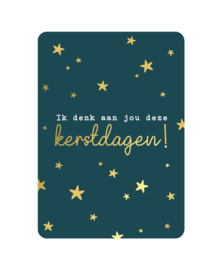 Kerstkaart | Ik denk aan jou deze kerstdagen!