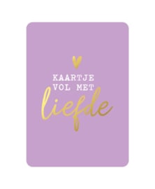 Kaartenset | Roze en lila | 10 stuks