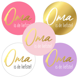 Stickers | Oma is de liefste | 10 stuks