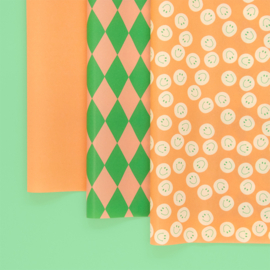 Tissuepapier | Smileys  | 5 vellen