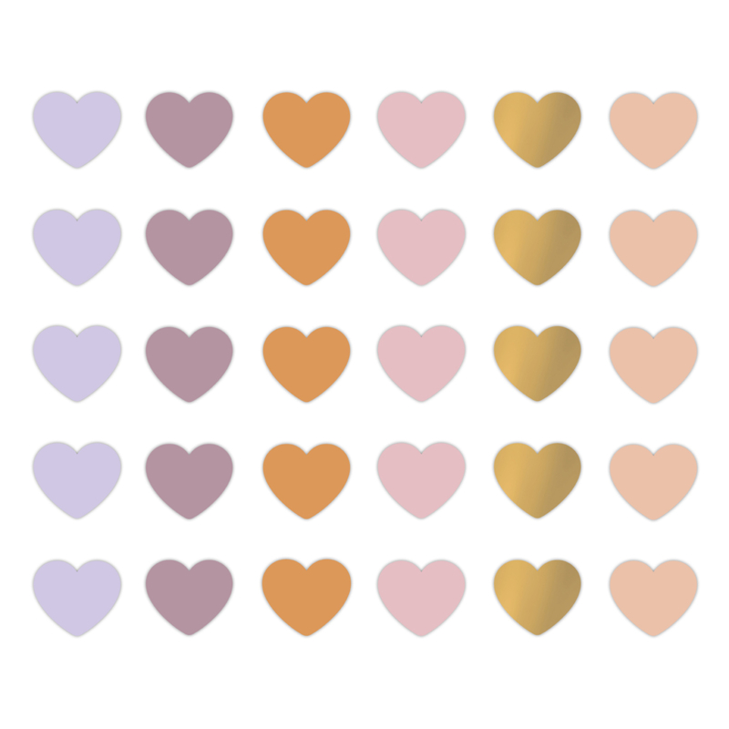 Stickers | Spring hearts mini | 10 stuks